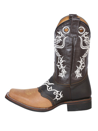 El General Rodeo Boot - Crazy  Honey/ Dark Brown