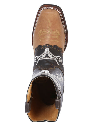 El General Rodeo Boot - Crazy  Honey/ Dark Brown