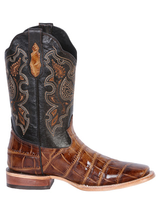 El General Rodeo Boot - Printed Caiman Light Brown