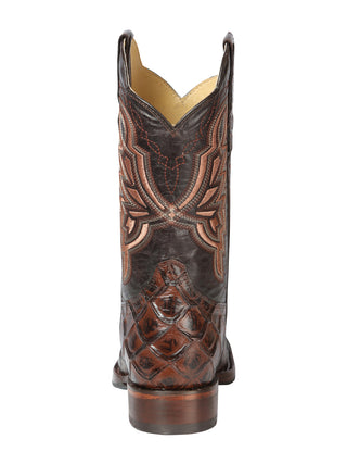 El General Rodeo Boot - Imit Pirarucu - Brown