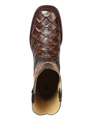El General Rodeo Boot - Imit Pirarucu - Brown