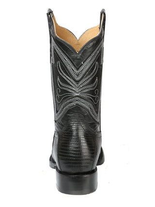 El General Men's Rodeo Boot - Imitation Lizard - Black