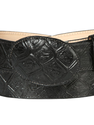 Cowboy Belt - El General  - Imitation- Pirarucu - Black