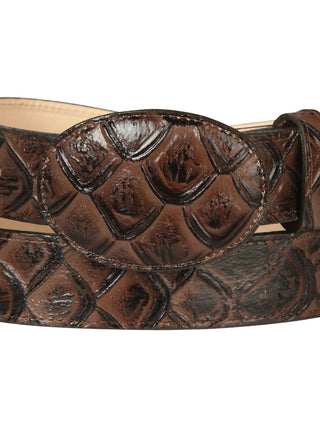 Cowboy Belt - El General  - Imitation- Pirarucu - Brown