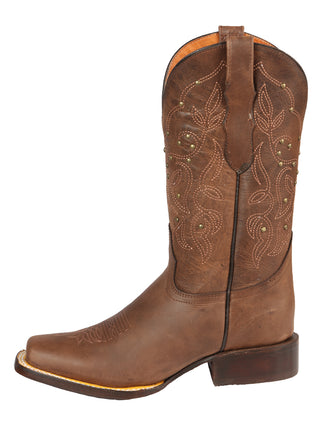 El General Women’s Rodeo Boot  - Alazan Brown