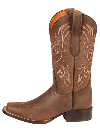 El General Women’s Rodeo Boot  - Alazan Brown