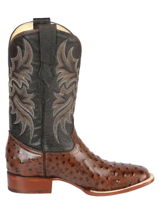 El Señor de los Cielos Men’s Rodeo Boot - Imitation Ostrich Leather -  Brown