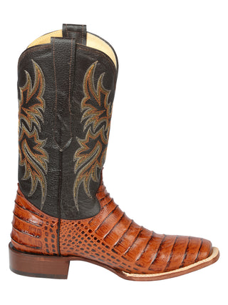 El General Rodeo - Printed Alligator leather boots - Cogñac