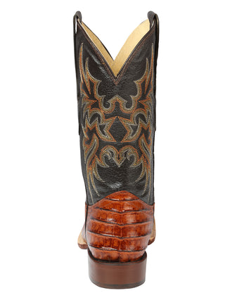 El General Rodeo - Printed Alligator leather boots - Cogñac