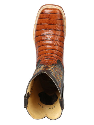 El General Rodeo - Printed Alligator leather boots - Cogñac