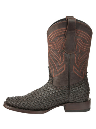 El General Men’s Leather Rodeo Boots Petatillo - Chocolate