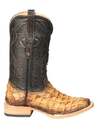 El General Men's Exotic Monster Fish Rodeo Cowboy Boots - Orix