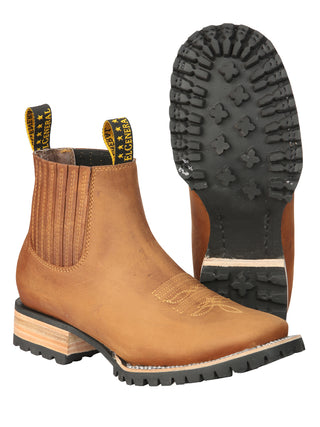 El General Men’s Ankle Boots - Crazy Horse Papaya