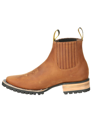 El General Men’s Ankle Boots - Crazy Horse Papaya