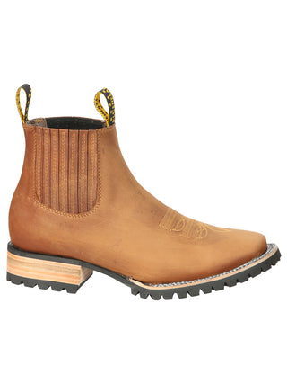 El General Men’s Ankle Boots - Crazy Horse Papaya