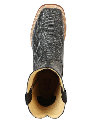 El General Men’s Python Imitation Rodeo Boots - Gray