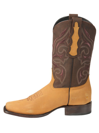 El General Men’s Rodeo Boots - Papaya