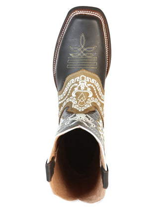 El General Rodeo Boot - Crazy Brown with Embroidery