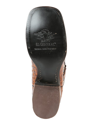El General Rodeo Boot - Printed Ostrich Shedron
