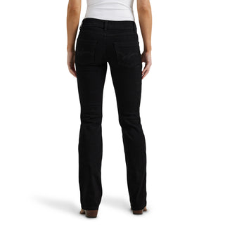Women's Wrangler Essential Mid-Rise Bootcut Jean- Black