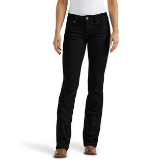 Women's Wrangler Essential Mid-Rise Bootcut Jean- Black