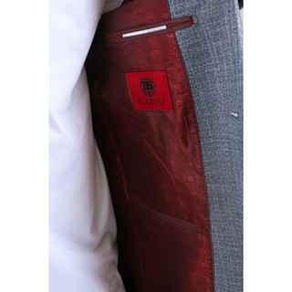 Platini Men's Modern Fit Blazer - Grey