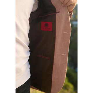 Platini Men's Modern Fit Blazer - Pink