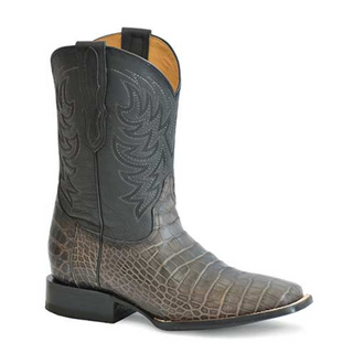 Stetson Aces Alligator Square Toe Cowboy Boot