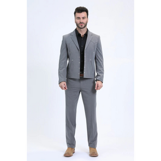 Platini Men's Western Sport Suit - Grey