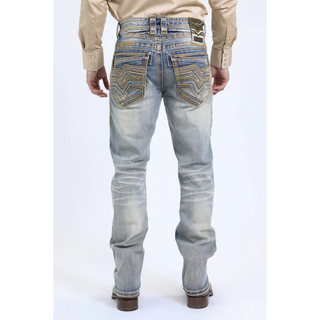 Platini Holt Men's Blue Slim Boot Cut Jeans