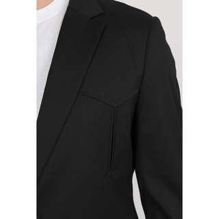Platini Men's Black Western Sport Coat w/ Elbow Patch - Black
