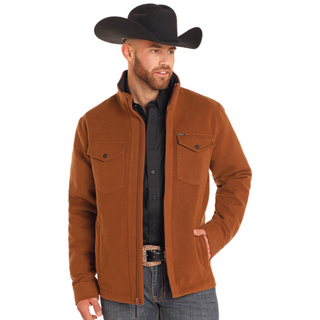 Rock & Roll Denim Men's Solid Twill Jacket - Camel