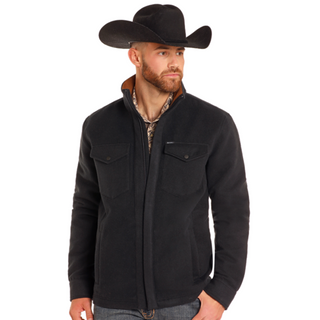 Rock & Roll Denim Men's Solid Twill Jacket - Black