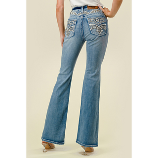 Westfield Eagle Women's Embroidered Flare Jeans