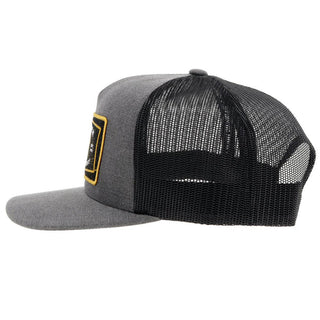 "Rank Stock" Hooey Hat Charcoal with Black/Gold Patch