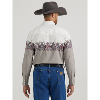 Wrangler Men's Checotah Long Sleeve Western Shirt