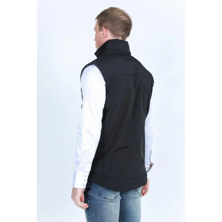 Mens Softshell Conceal Carry Water-Resistant  Vest - Black