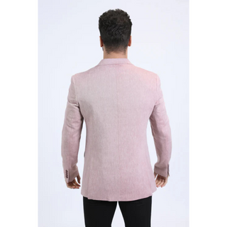 Platini Men's Modern Fit Blazer - Pink