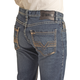 Rock & Roll Denim Revolver Medium Vintage Slim Straight Jeans