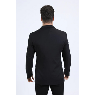 Platini Men's Modern Fit Blazer - Black