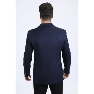 Platini Men's Modern Fit Blazer - Navy