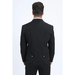 Platini Men's Western Sport Suit - Black