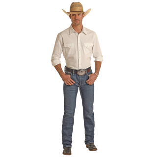 Rock & Roll Denim Revolver Medium Vintage Slim Straight Jeans