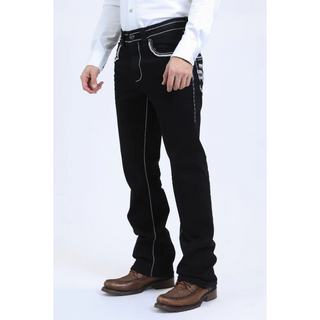 Platini Holt Men's Black Slim Boot Cut Jeans