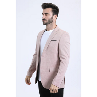 Platini Men's Modern Fit Blazer - Pink