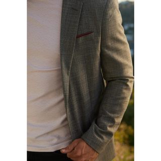 Platini Men's Modern Fit Blazer - Grey