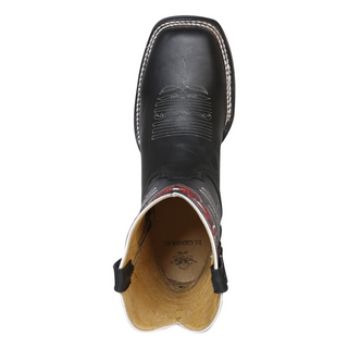 Woman Cowboy boot El General - Leather Crazy Black