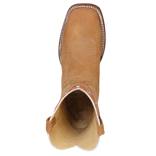 El General Womens Rodeo Boot - Nubuck Peach