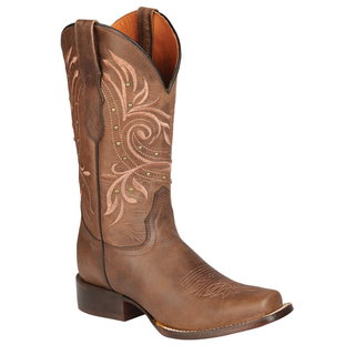 El General Women’s Rodeo Boot  - Alazan Brown