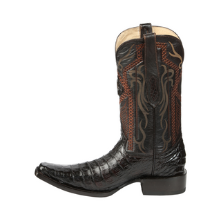 El General Men's Exotic Caiman Belly Cowboy Boots - Brown